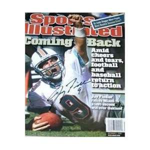  Jay Fiedler autographed Sports Illustrated Magazine (Miami 