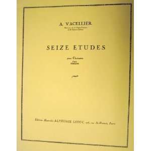  Seize Etudes Pour Clarinette dapres Ferling A. Vacellier Books
