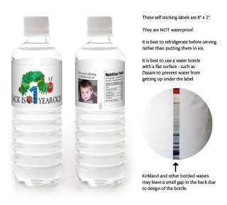 The Very Hungry Caterpillar WATER BOTTLE LABELS  