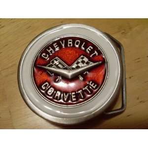  Classic Chevy CORVETTE Logo Belt Buckle 