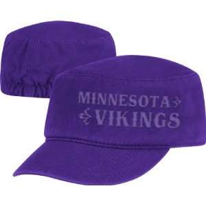   Vikings Ladies Purple Tonal Vintage Military Hat