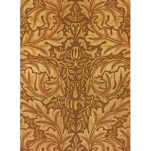 Background Cards Vintage Rococo Leaves in Rich Brown 