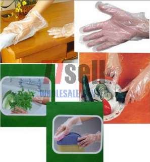Qty 100 Poly Embossed Disposable GLOVES Kitchen Party  