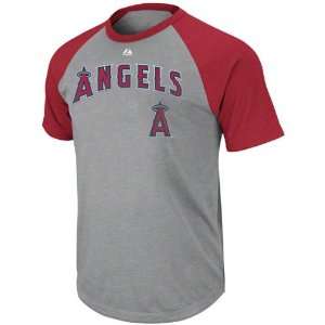  Los Angeles Angels of Anaheim Grey Record Holder Raglan T 