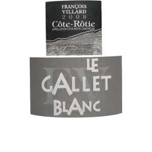  2008 Villard Cote Rotie Le Gallet Blanc 750ml Grocery 