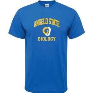 Angelo State Rams Royal Blue Biology Arch T Shirt