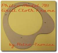 Description Reproduction Philco 71B Grill Cloth Frame   This 