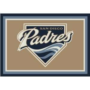   San Diego Padres Baseball Rug Size 7 8x10 9 Furniture & Decor