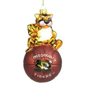  Tigers NCAA Glass Mascot Basketball Ornament (5)