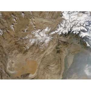  December 26, 2005, Satellite View of Afghanistan Premium 