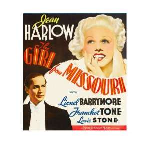  Girl from Missouri, Franchot Tone, Jean Harlow on Window 