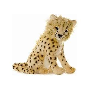    Hansa Cheetah Cub Stuffed Plush Animal, Sitting Toys & Games