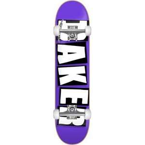  Baker Brand Logo Purple Complete Skateboard 7.88 w/Raw 