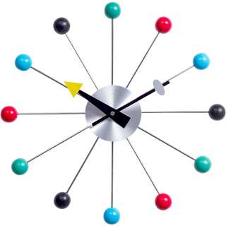   century Modern   Multi Colored Ball Clock Vitra George Nelson Style
