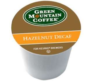 48 Keurig K Cups Green Mountain Coffee HAZELNUT DECAF  