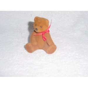  Fuzzy Brown Bear Figurine 
