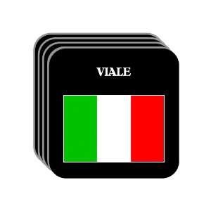  Italy   VIALE Set of 4 Mini Mousepad Coasters 