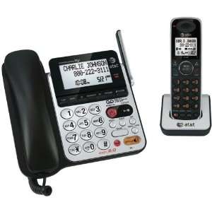 New ATT ATTCL84100 DECT 6.0 CORDED/CORDLESS ANSWERING SYSTEM WITH DIAL 