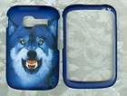 blue wolf rubberized kyocera loft torino s2300 virgin mobile phone