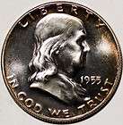 1955 50C Silver Ben Franklin Half dollar Choice Gem PF