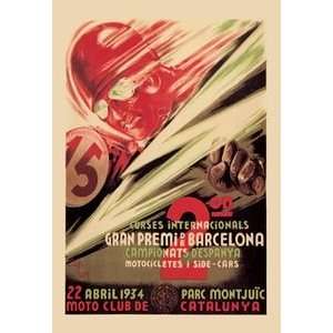  2nd International Barcelona Grand Prix   16x24 Giclee Fine Art 