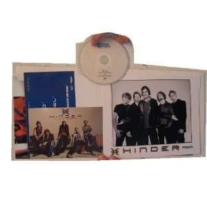  Hinder Press Kit Folder with Photo and Demo CD Everything 