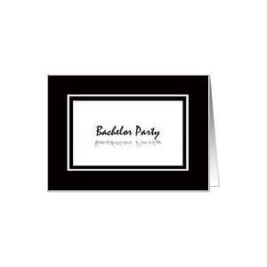 Bachelor Party Invitation Card