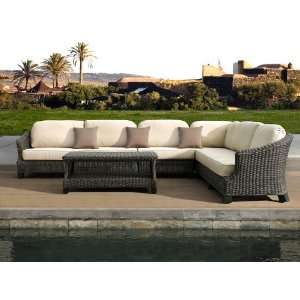 Outback Living Los Cabos 5 Piece Sectional Sofa Conversation Package