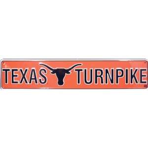  University Of Texas Turnpike Licensed Metal Street Sign (6 