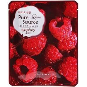  Missha Pure Source Sheet Mask Rasberry 5 Pack Beauty