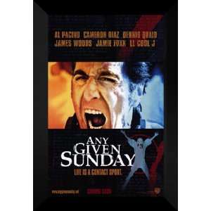 Any Given Sunday 27x40 FRAMED Movie Poster   Style B 