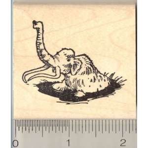  Mammoth in Tar Pit Rubber Stamp Arts, Crafts & Sewing