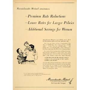1957 Ad Massachusetts Mutual Insurance Kid Shoulder Ride Artist Norman 
