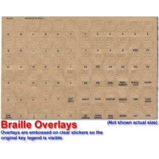 Braille Keyboard Stickers for the Blind and Visually Impaired by 