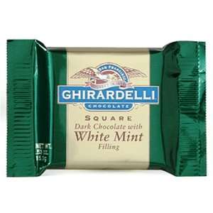 Ghirardelli Chocolate Squares, Dark & Mint Filled, 0.53 Ounce Squares 
