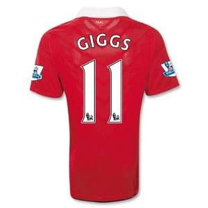  Manchester United 10/11 GIGGS Home Soccer Jersey Sports 