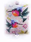 Hummingbirds Scissor Fob   fun cross stitch chart   Barbara Ana 