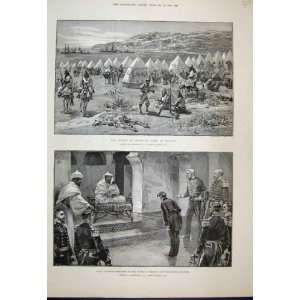  1889 Sultan Morocco Camp Tangier Naval British Sketch 