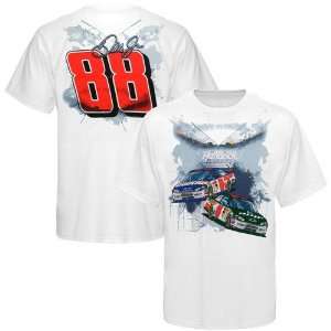   Youth White Hendrick Motorsports T shirt (Medium)