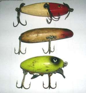 Wooden Fishing Lures, Glass Eyes, #00J  