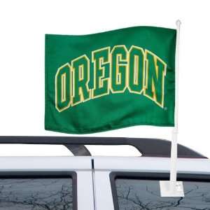  Oregon Ducks Green Team Logo Car Flag