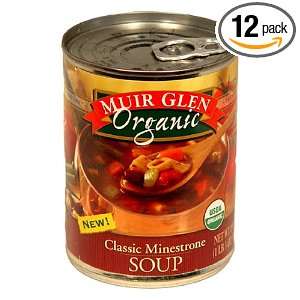 Muir Glen Organic Soup, Classic Minestrone, 19 Ounce Cans (Pack of 12 