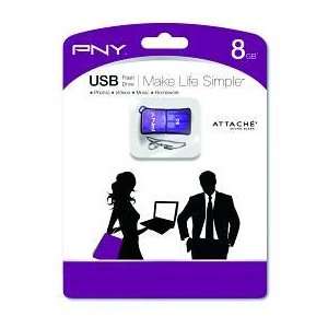  PNY TECHNOLOGIES, INC., PNY Attache USB Drv 8GB Micr Ppl 