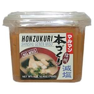 Honzokuri Low Salt Miso 26.4 Oz  Grocery & Gourmet Food