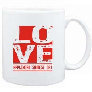 Mug White  LOVE Applehead Siamese  Cats  Sports 