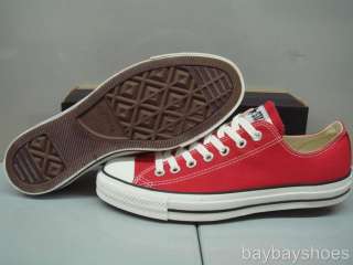 CONVERSE ALL STAR OX LOW CHUCK TAYLOR RED MEN ALL SIZES  