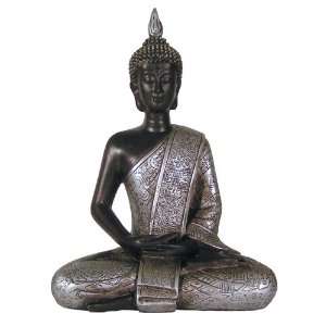 Thai Buddha Statue Serene Being Naga Land Tibet Sacred Stones Amulet 