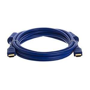  28AWG HDMI Cable with Ferrite Cores Blue 10ft Electronics