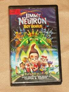 JIMMY NEUTRON BOY GENIUS Animated Movie VHS Tape  