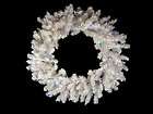 30 BATTERY OPERATED PRE LIT LED SNOW WHITE CHRISTMAS WREATH   MULTI 